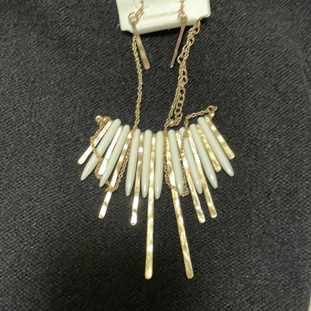 Pomina necklace and earrings